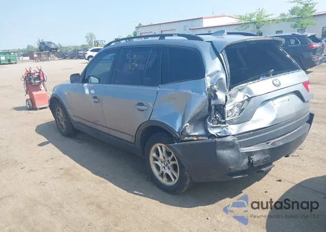 2004 BMW X3 2.5I from USA, damaged, VIN WBXPA73414WC36149